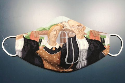 Art Face Mask - American Gothic