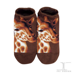 Wild Life Ankles Giraffe Socks