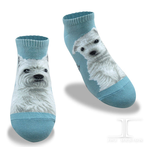 Dogs Ankles - West Highland White Terrier Blue