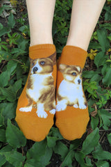 Dogs Ankles - Welsh Corgi One Size Yellow