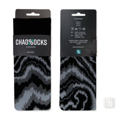 Chaossocks - Marble-men's black grey