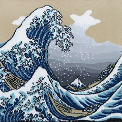 Japanese Masterpiece - Great waves off Kanagawa