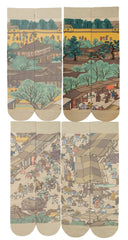 Chinese Masterpiece - Along the River During the Qingming Festival- Rainbow bridge from QingMing river painting(4 of 4)